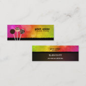 De cake knalt het Bladwijzer van Visitekaartjes (Voorkant / Achterkant)