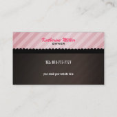 De cake knalt Visitekaartjes (Achterkant)