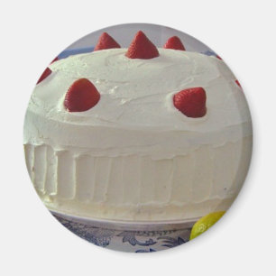 De Cake van de aardbei Magneet
