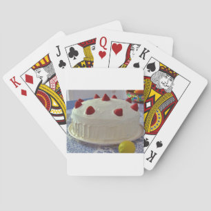 De Cake van de aardbei Speelkaarten