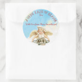 De cake van de chef-kokKerstmis van de engel van Ronde Sticker (Tas)