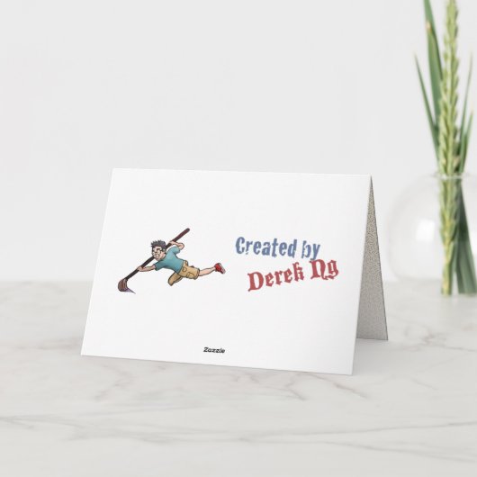 De Cake van de Rum van de verjaardag Kaart (Achterkant)