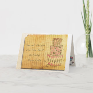 De Cake van de Rum van de verjaardag Kaart