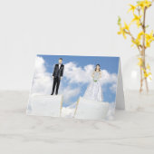 De Cake van de scheiding Kaart (Gele Bloem)