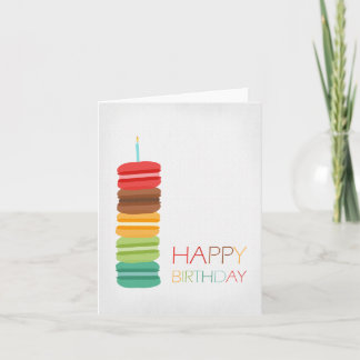De Cake van de Stapel van Macaron - de Kaart van