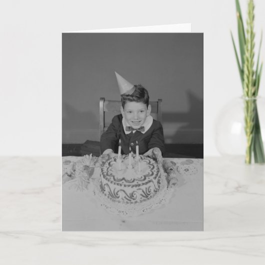 De Cake van de verjaardag Kaart (Voorkant)