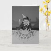 De Cake van de verjaardag Kaart (Gele Bloem)