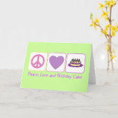 De Cake van de vrede, van de Liefde en van de Kaart (Gele Bloem)