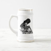 "De Calavera van het volk" ongeveer 1800 Mexico Bierpul (Links)