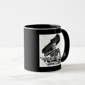 "De Calavera van het volk" ongeveer 1800 Mexico Mok (Voorkant rechts)