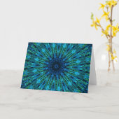 De Caleidoscoop van de Explosie van Aqua Kaart (Gele Bloem)