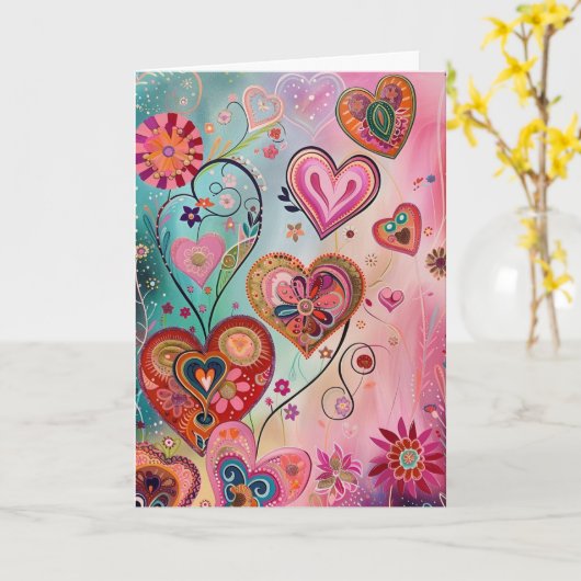 De caleidoscoop van de liefde kaart (Gele Bloem)