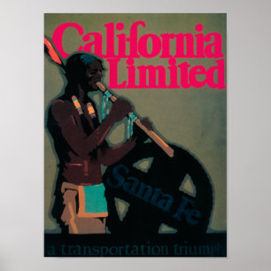 De California Limited Train Travel Poster