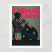 De California Limited Train Travel Poster Briefkaart (Voorkant)