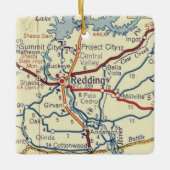 De Californische  kaart tekenen Keramisch Ornament (Voorkant)