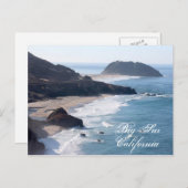 De Californische kustlijn bij Big Sur Briefkaart (Voorkant / Achterkant)
