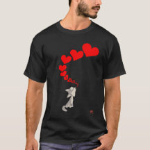 De Call of Love T-Shirt eenvoudig (ontwerp op de f