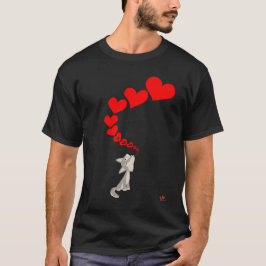 De Call of Love T-Shirt eenvoudig (ontwerp op de f