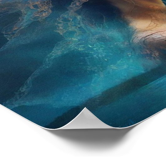 De Calm AI Fantasy Digital Art Print vinden (Hoek)