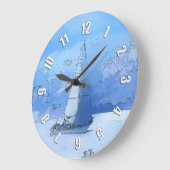 De Calm Blue Waters op de markt brengen - Sailboat Grote Klok (Hoek)