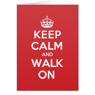 De Calm Walk Greeting Note Card
