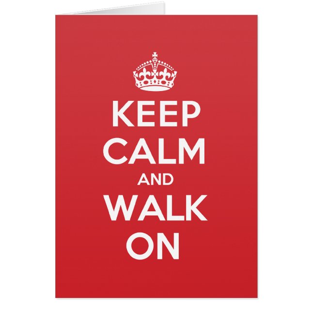 De Calm Walk Greeting Note Card (Voorkant)