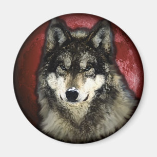 De Calm Wolf Magneet