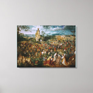 De Calvariatieprocedure van Pieter Bruegel in El Canvas Afdruk