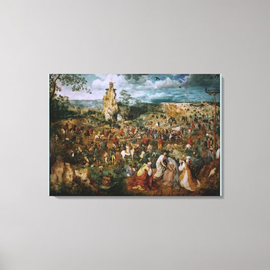 De Calvariatieprocedure van Pieter Bruegel in El Canvas Afdruk (Voorkant)