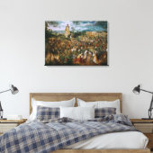 De Calvariatieprocedure van Pieter Bruegel in El Canvas Afdruk (Insitu (Slaapkamer))