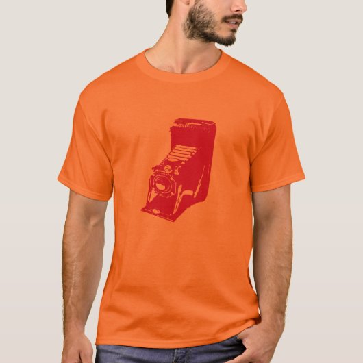de camera - hete oranje t-shirt (Voorkant)