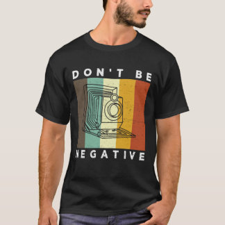 De camera is geen negatieve Vintage van Retro Kleu T-shirt