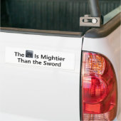 De camera is machtiger dan het zwaard bumpersticker (Op Truck)