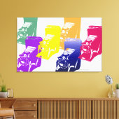 de camera - op canvas afdruk (Insitu (Woonkamer))