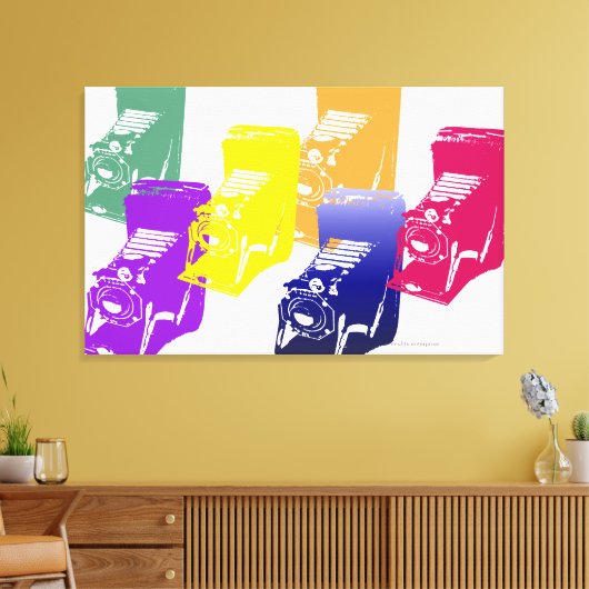 de camera - op canvas afdruk (Insitu (Woonkamer))