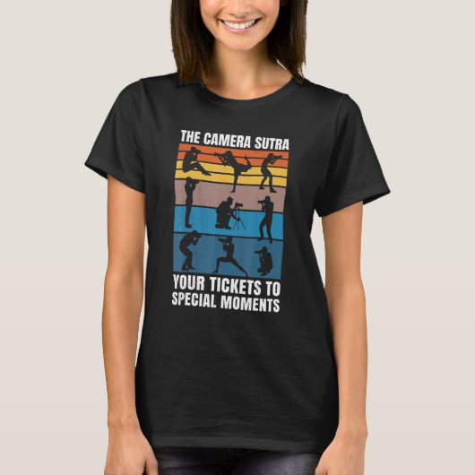 De camera sutra je tickets naar speciale momenten t-shirt (Voorkant)