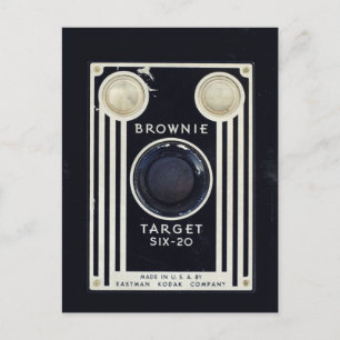 De camera van de terugtocht doorbladert doel. briefkaart