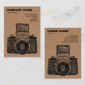 De Camera van het karton Visitekaartje (Voorkant / Achterkant)