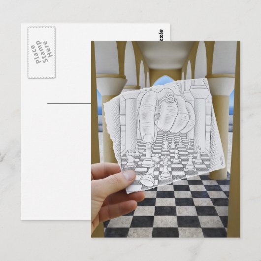 De Camera van het potlood Vs - Checkmate Briefkaart (Voorkant / Achterkant)