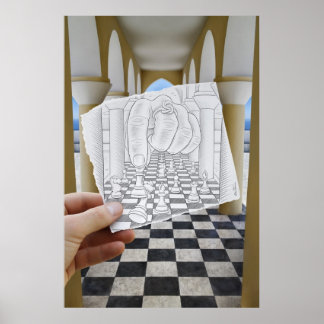 De Camera van het potlood Vs - Checkmate Poster