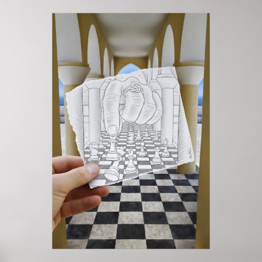 De Camera van het potlood Vs - Checkmate Poster (Voorkant)