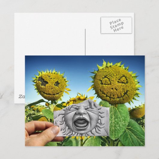De Camera van het potlood Vs - de Schroef van het Briefkaart (Voorkant / Achterkant)