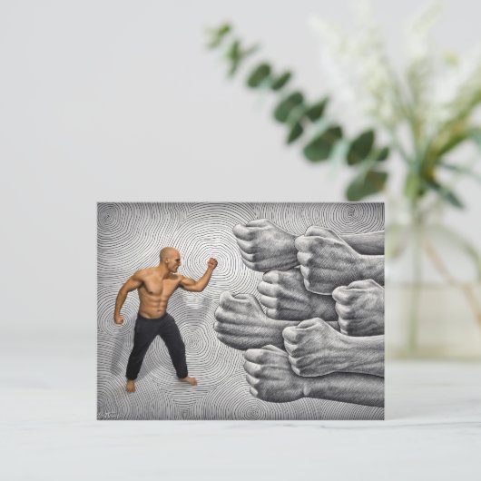 De Camera van het potlood Vs - de Strijd en de Bep Briefkaart (Staand voorkant)