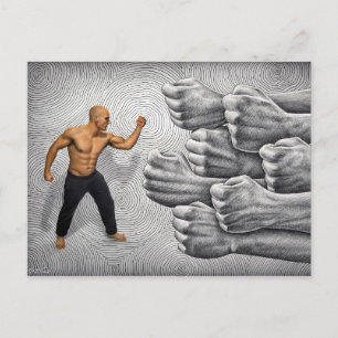 De Camera van het potlood Vs - de Strijd en de Bep Briefkaart