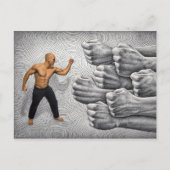 De Camera van het potlood Vs - de Strijd en de Bep Briefkaart (Voorkant)