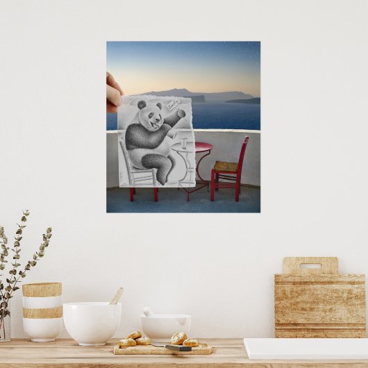 De Camera van het potlood Vs - Eenvoudig Poster (Keuken)