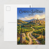 De Camino de Santiago Spanje Briefkaart (Voorkant / Achterkant)