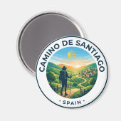 De Camino de Santiago Spanje Magneet (Voorkant / Achterkant)
