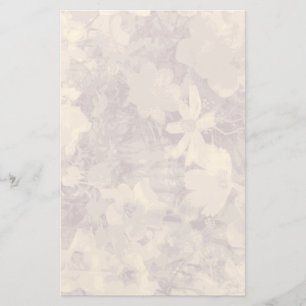 De camouflagepatroon van de bloem en van het blad briefpapier