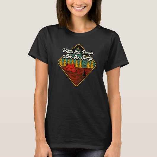 De Camp praat over de Camp Camping Humor Camper T-shirt (Voorkant)